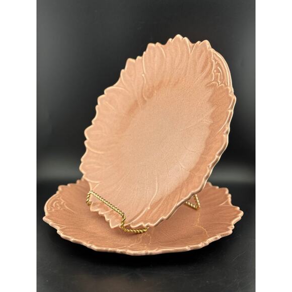 Woodfield Salmon Pink 10.5" Plate by Steubenville - Picture 3 of 7